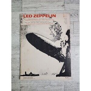 Vintage Led Zeppelin Play Along with the Record Song Book Sheet Music 1969 Tab